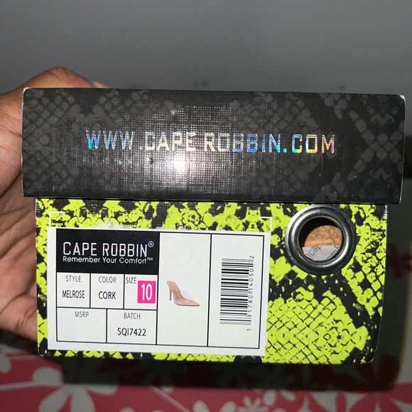 Clear Plastic Cork Heels - Picture 4 of 4